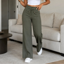 (Compre 1 e Leve 2) Calça Pantalona Mari em Malha de Seda Gelo e Poliéster